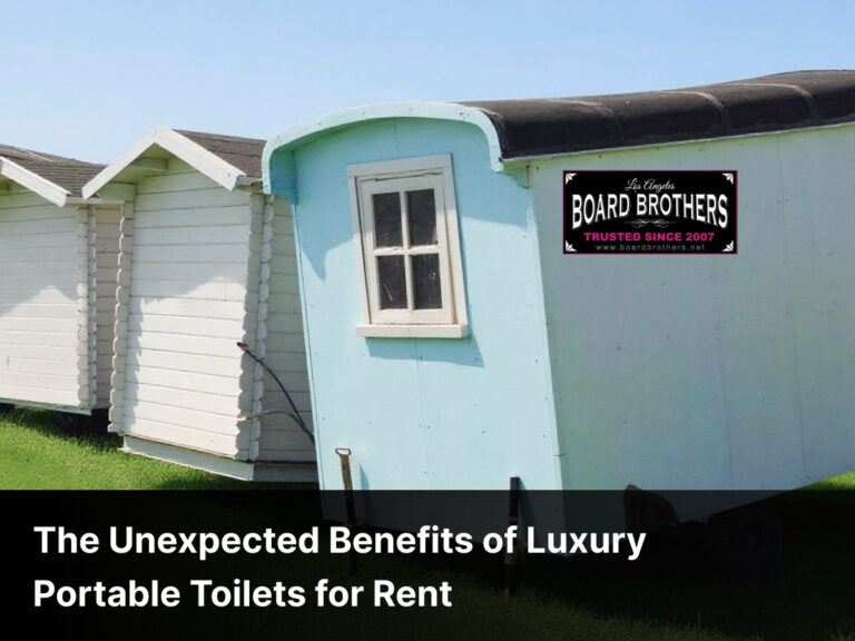 Unexpected Benefits of Luxury Portable Toilets