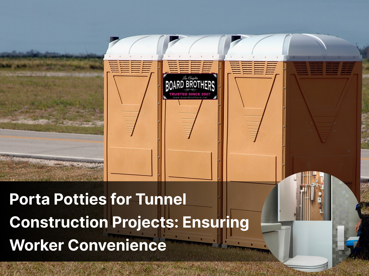 Porta Potties for Tunnel Construction