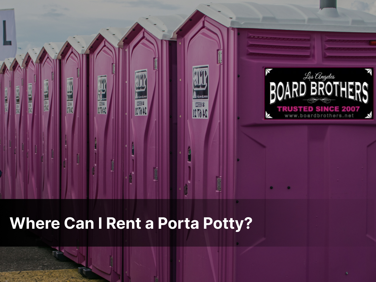 Rent a Porta Potty