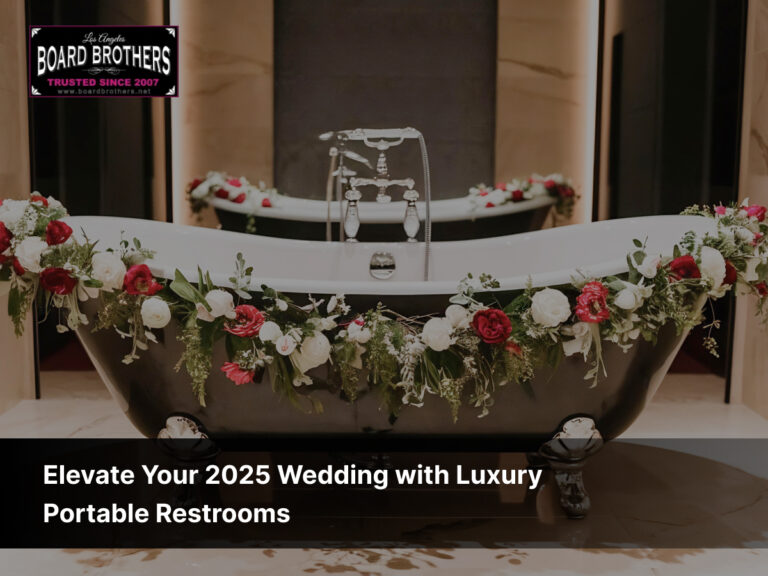 Wedding with Luxury Portable Restrooms