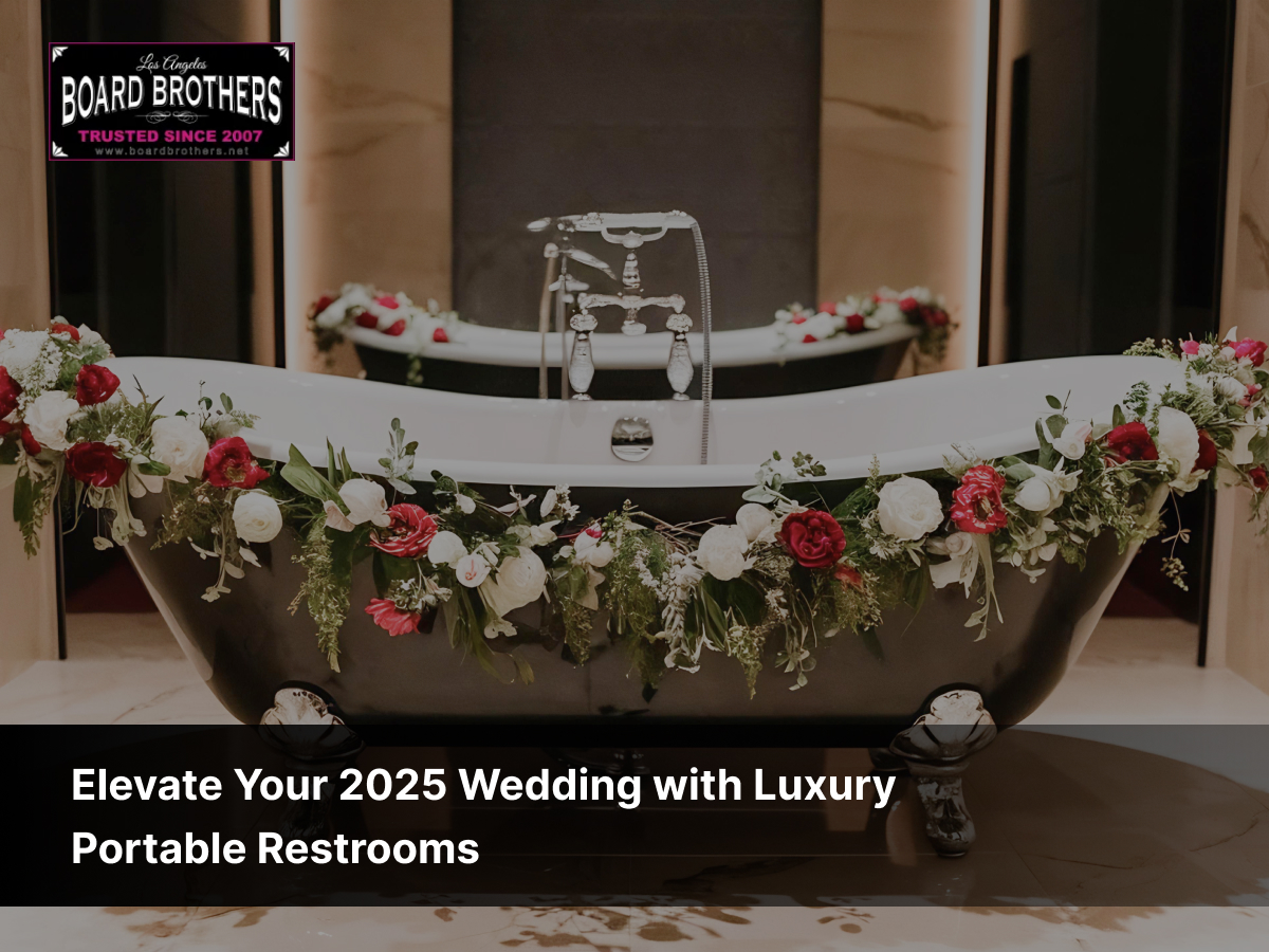 Wedding with Luxury Portable Restrooms