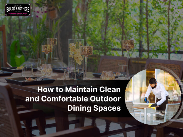 Maintain Clean and Comfortable Outdoor Dining Spaces