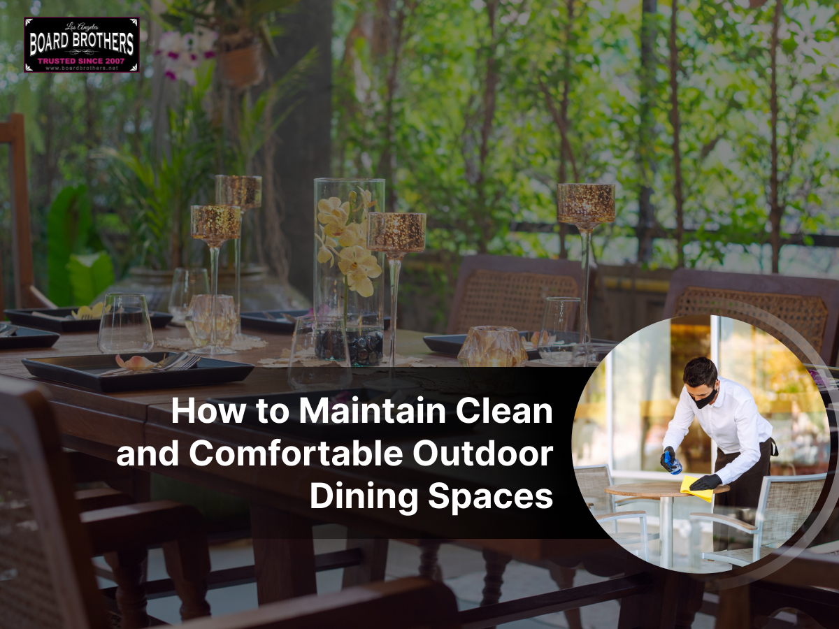 Maintain Clean and Comfortable Outdoor Dining Spaces