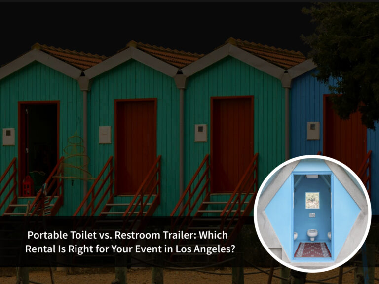 portable toilet or restroom trailer