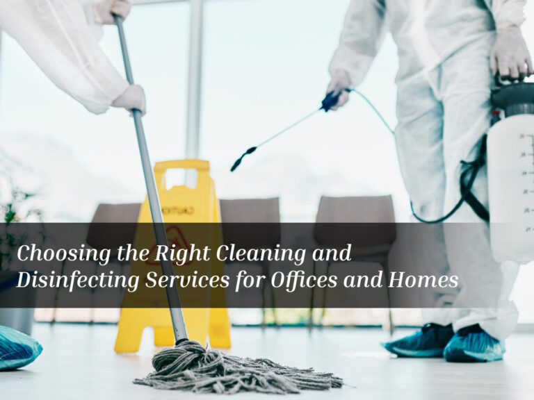 Cleaning and Disinfecting Services