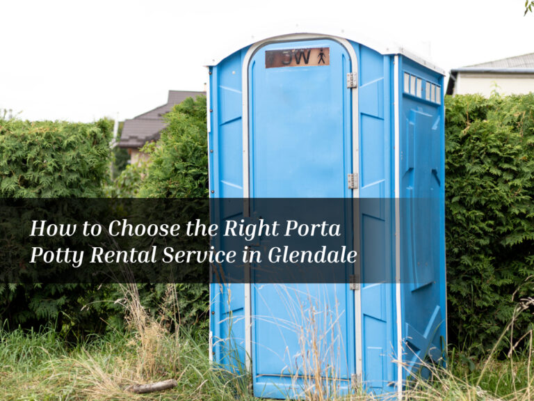 porta potty rental service in Glendale