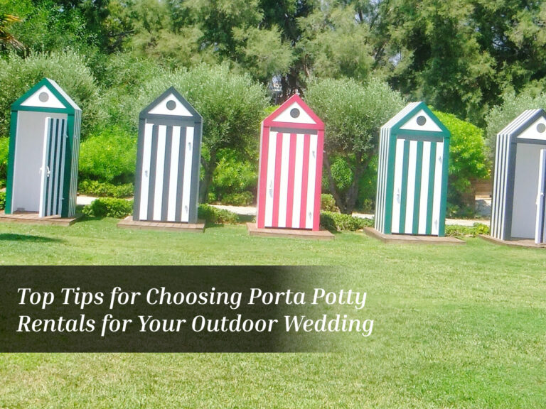 porta potty rentals for outdoor weddings