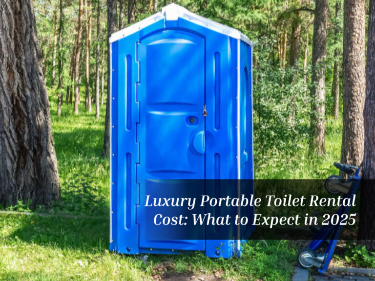 luxury portable toilet rental cost