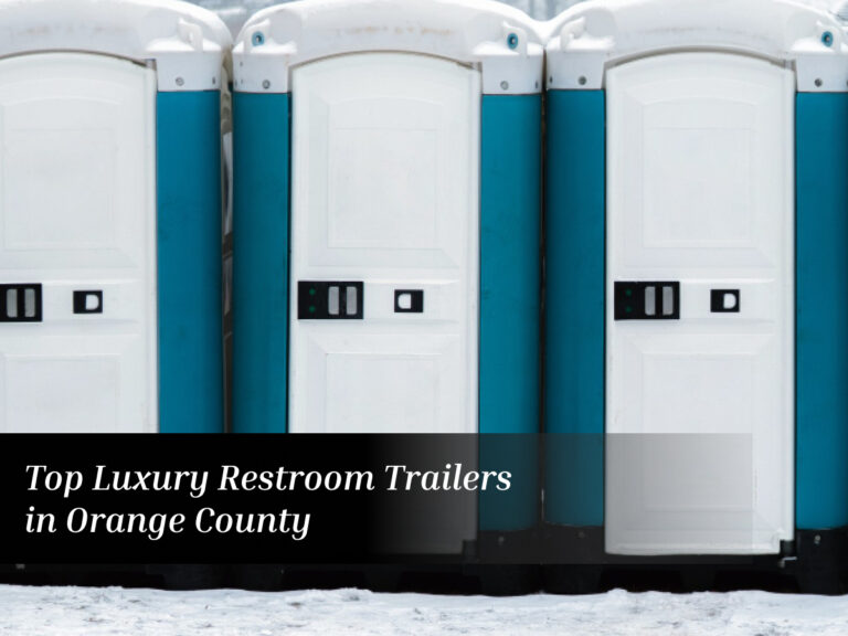 luxury restroom trailers in Orange County