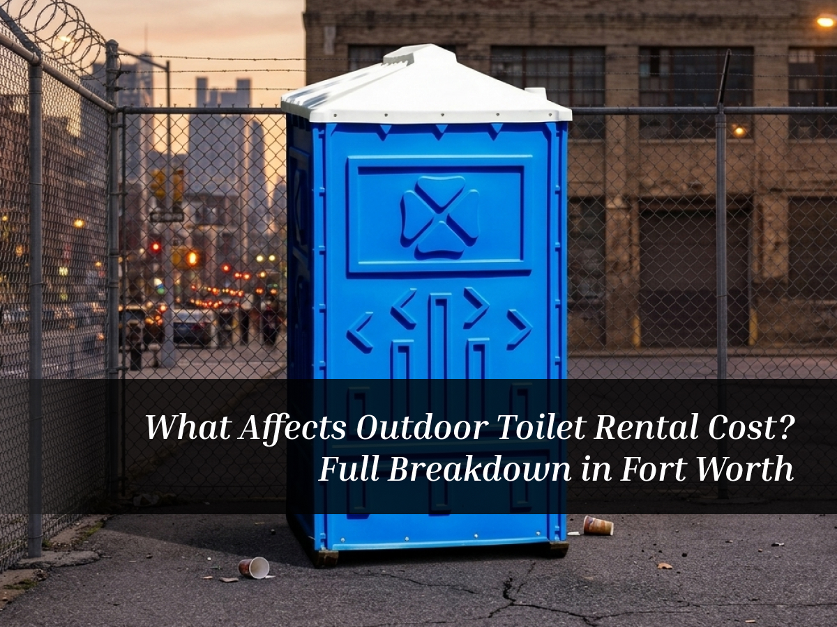 What Affects Outdoor Toilet Rental Cost? Full Breakdown in Fort Worth