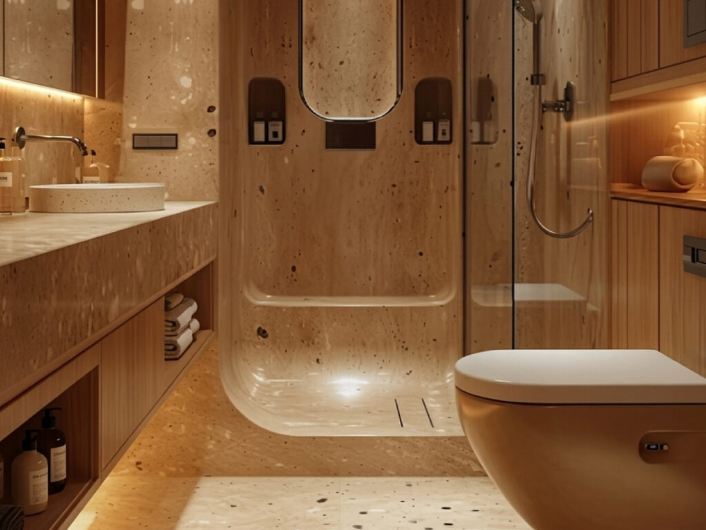 fancy porta potty units