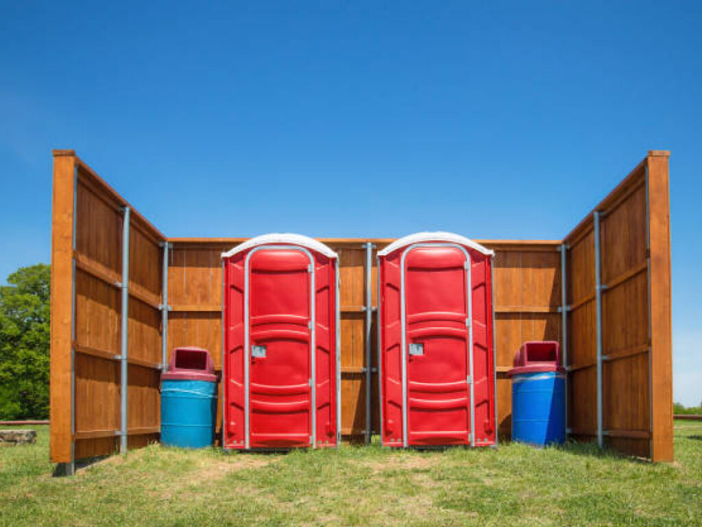 solid camping toilet