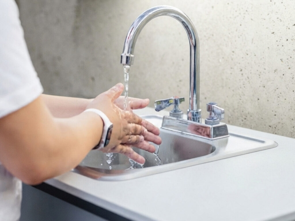 outdoor hand washing