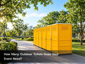 Outdoor toilet rental